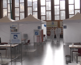 Ve sportovní hale Na Lapači vzniklo nové očkovací místo