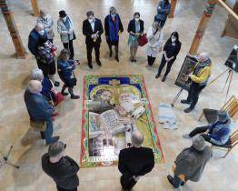 Na Svatém Hostýně byla odhalena keramická mozaika sv. Cyrila a Metoděje