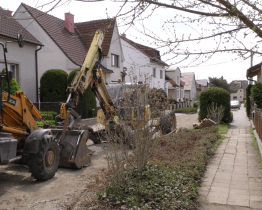 Práce na odkanalizování Výhonu pokračují