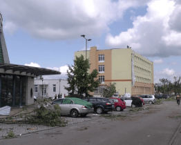 Vítr poškodil i hodonínská sportoviště