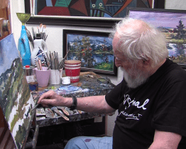 Malíř Jan Hladký oslavil významné životní jubileum