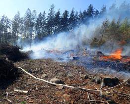 U Ratiboře vypukl požár. Hasiči museli vyhlásit druhý stupeň poplachu