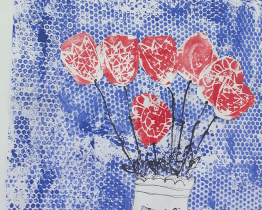 Malí výtvarníci ze ZUŠ Folklorika vystavují