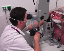 Oční oddělení využívá nové moderní přístroje