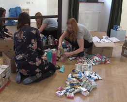 Infocentrum je sběrným místem potravinové sbírky pro Ukrajinu