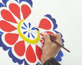 Zájemci se na Rochusu učili malovat lidové ornamenty