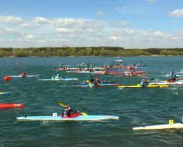 Kanoisté v Ostrožské Nové Vsi se představili na vodě i v běhu