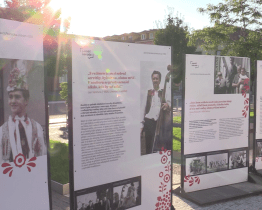 Výstava se zabývá vztahem folkloru a komunistické moci