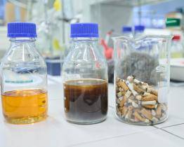 Nedopalky pomáhají při odstraňování hormonů z vody, zjistili vědci z UTB