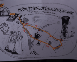 Noční tříkrálové kolečko provázelo teplé počasí