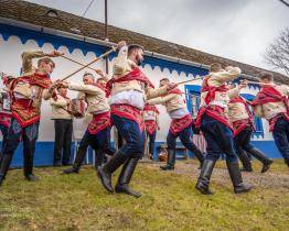 Luhačovický fašank okoření bystřičtí Bobkovníci s tancem Pod šable