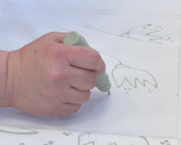 Ve Slováckém muzeu se opět tvořilo, na návštěvníky čekal kurz modrotisku