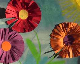 Děti malovaly a psaly na téma čtyři roční období