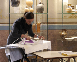 V Záhlinicích představili, jak žehlit a škrobit kroj