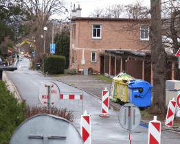 Kotěrova ulice je z důvodu opravy vodovodu uzavřená