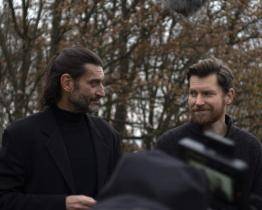 Herci David Švehlík a Ivan Franěk před premiérou filmu Dvě slova jako klíč