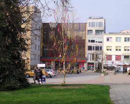 Nová tradice ve Zlíně! Poblíž radnice vyrostl Velikonoční strom