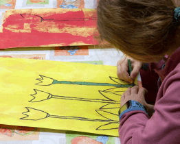 Tulipány dělají radost i na onkologickém oddělení Uherskohradišťské nemocnice