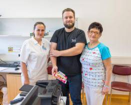 Vsetínská nemocnice přivítala jubilejního 1000. dárce krve 