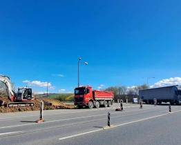 Na silnici I/49 v Lípě se začíná budovat nová okružní křižovatka