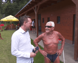 Na koupališti ve Slavičíně slouží nejstarší plavčík v republice