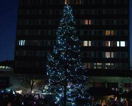 Městské vánoční stromy ve Vsetíně už svítí 