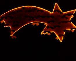 Děti nazdobily vánoční hvězdu do parku u kaple svaté Anny