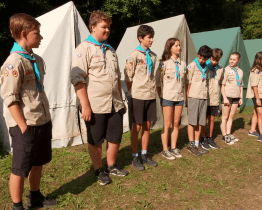 Brodští skauti táboří dva týdny u Dlouhé řeky v Buchlovských horách