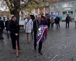 Vznik Československa si v Kunovicích připomněli hned na třech místech