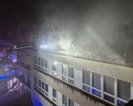 Ve Zlíně hořela střední škola na Jižních Svazích. Nikdo se nezranil