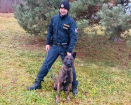 Ztraceného chlapce u Valašských Klobouk našel policejní pes Ludvík. Byl vyděšený a schovával se u potoka