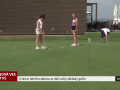 V rámci letního tábora se děti učily základy golfu