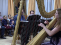 Návštěvníci koncertu se seznámili s harfou