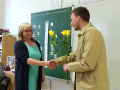 Učitelé dostali květiny