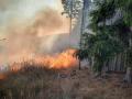 Hasiči od večera bojují s rozsáhlým požárem u Lukovečku. Na místě se vystřídalo už 38 hasičských jednotek