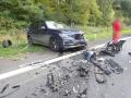 Dopravní nehoda tří aut uzavřela ve čtvrtek výpadovku ze Zlína