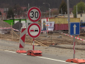 V Březnické ulici se staví nové dopravní napojení ve směru na Uherské Hradiště