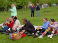 Piknik v trávě s dobrým jídlem a pitím přilákal na Žlutavě rodiny s dětmi