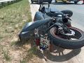 Na dálnici D55 u Napajedel se srazil osmnáctiletý motorkář s kamionem. Mladík bojuje v nemocnici o život