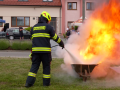 Výročí dobrovolných hasičů doplnila ukázka hašení 