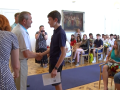 Žáci devátých tříd Základní školy Očovská převzali vysvědčení na radnici
