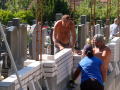 Dolní Němčí buduje novou hřbitovní zeď