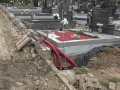 Rekonstrukce hřbitova v Újezdci pokračuje podle plánu