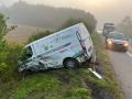 Dopravu na silnici E50 u Podolí ráno zkomplikovala hromadná dopravní nehoda
