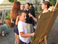 Žáci ZŠ Šafaříkova si užili malbu v plenéru