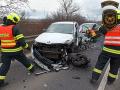 Hromadná nehoda pěti osobních vozidel u Kunovic si vyžádala dva zraněné