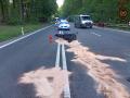 Nehoda dvou motorkářů u Buchlovic: zranili se oba řidiči i spolujezdkyně