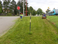 Město seče trávu podle potřeby a počasí